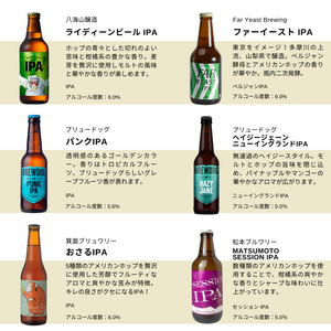 人気IPA飲み比べ12本セット(瓶)