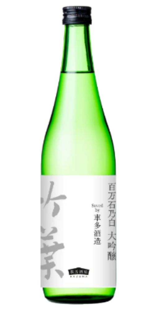 【2024年3月25日発売】竹葉 百万石乃白大吟醸Saved by車多酒造 720ml